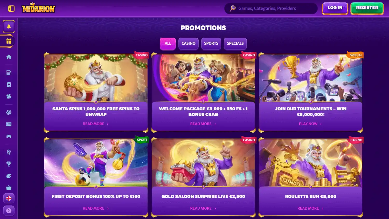 Midarion Casino screenshot 3