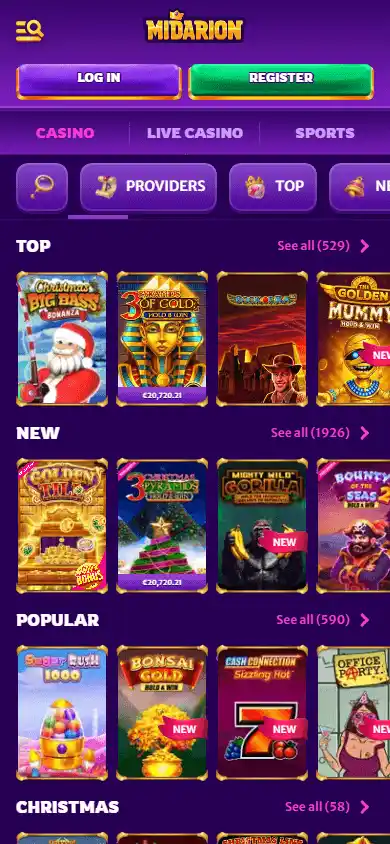 Midarion Casino screenshot 5