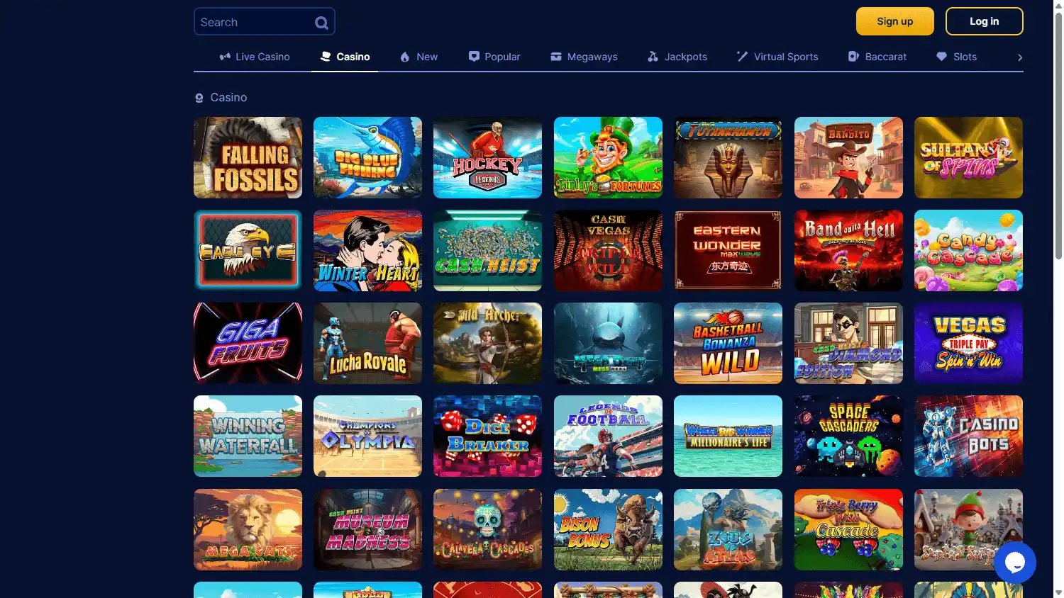 Mighty Luck Casino screenshot 2