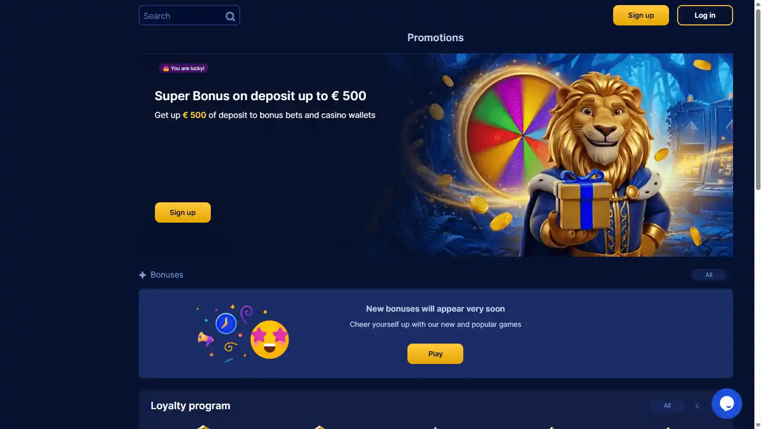 Mighty Luck Casino screenshot 3