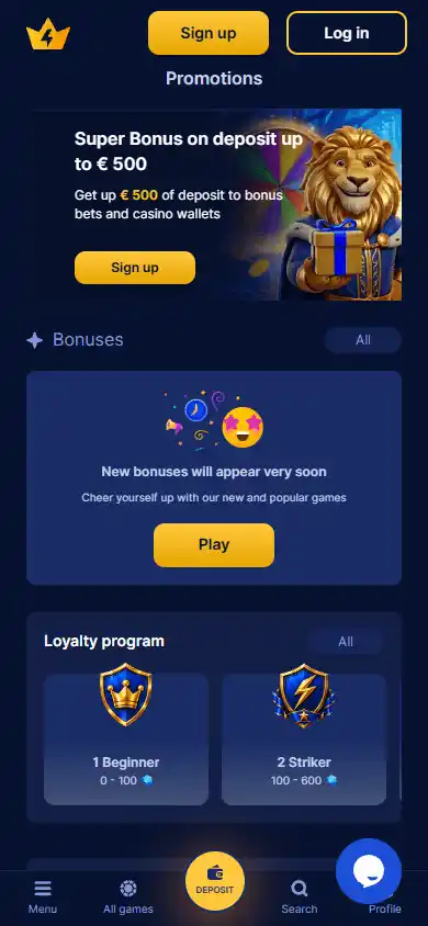 Mighty Luck Casino screenshot 6