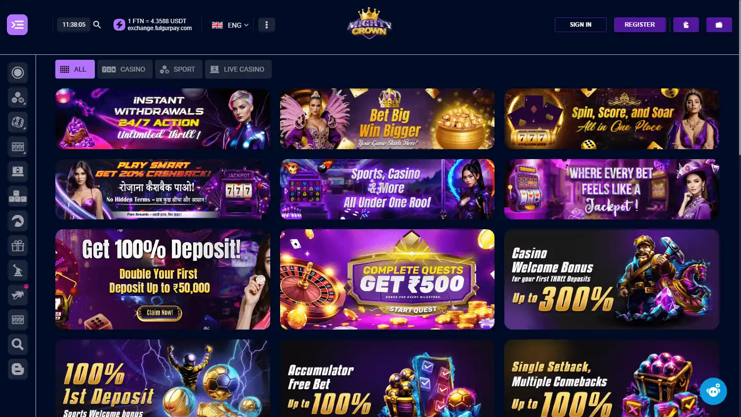 Mightycrown Casino screenshot 3