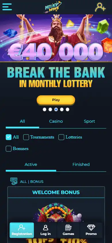 Milky Wins Casino screenshot 6