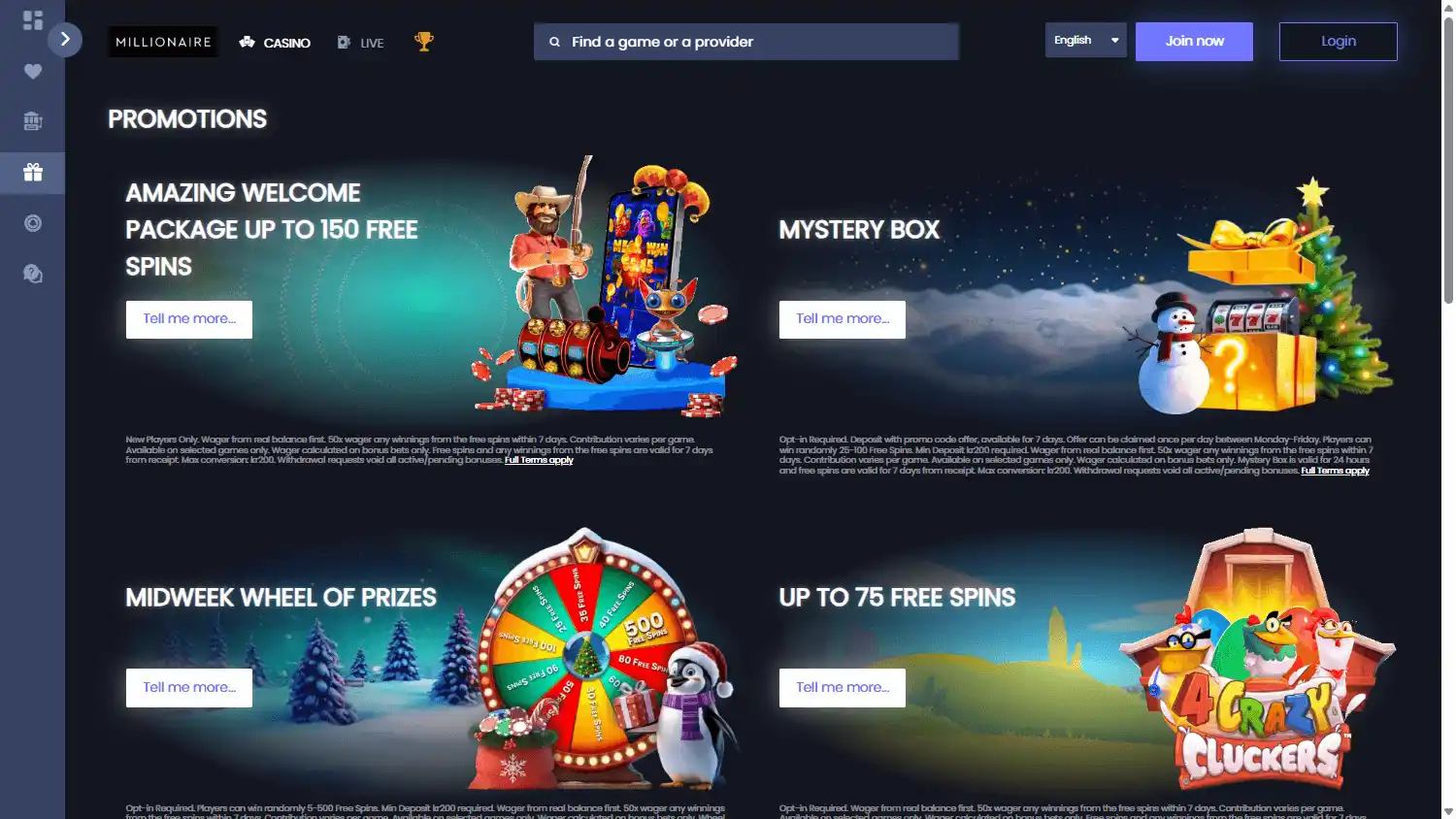 Millionaire Casino screenshot 3