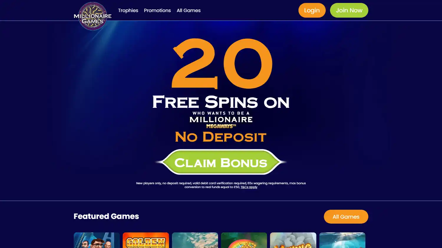 Millionaire Games Casino screenshot 1