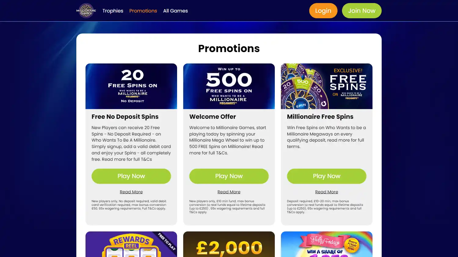 Millionaire Games Casino screenshot 3