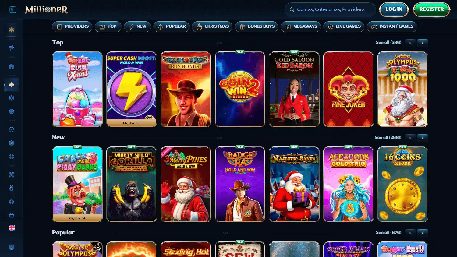 Millioner Casino screenshot 2