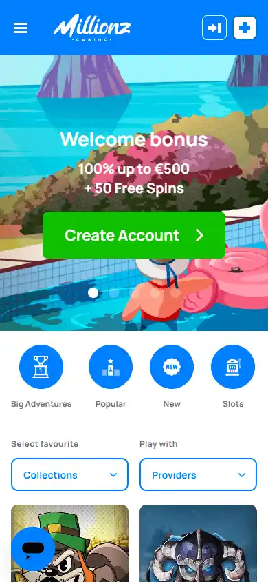 Millionz Casino screenshot 4