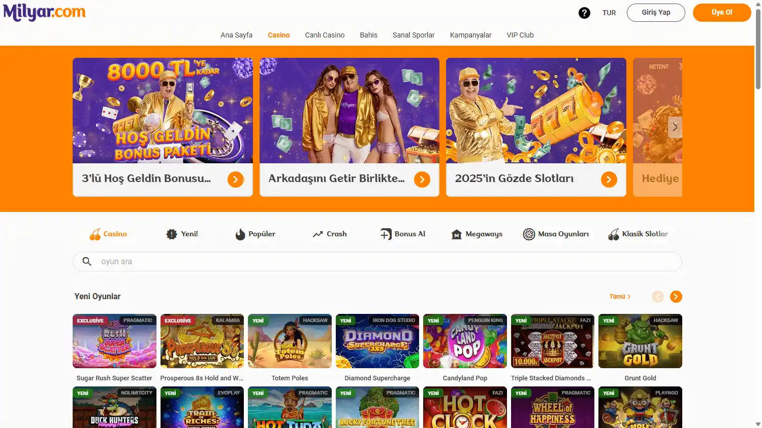 Milyar Casino screenshot 2