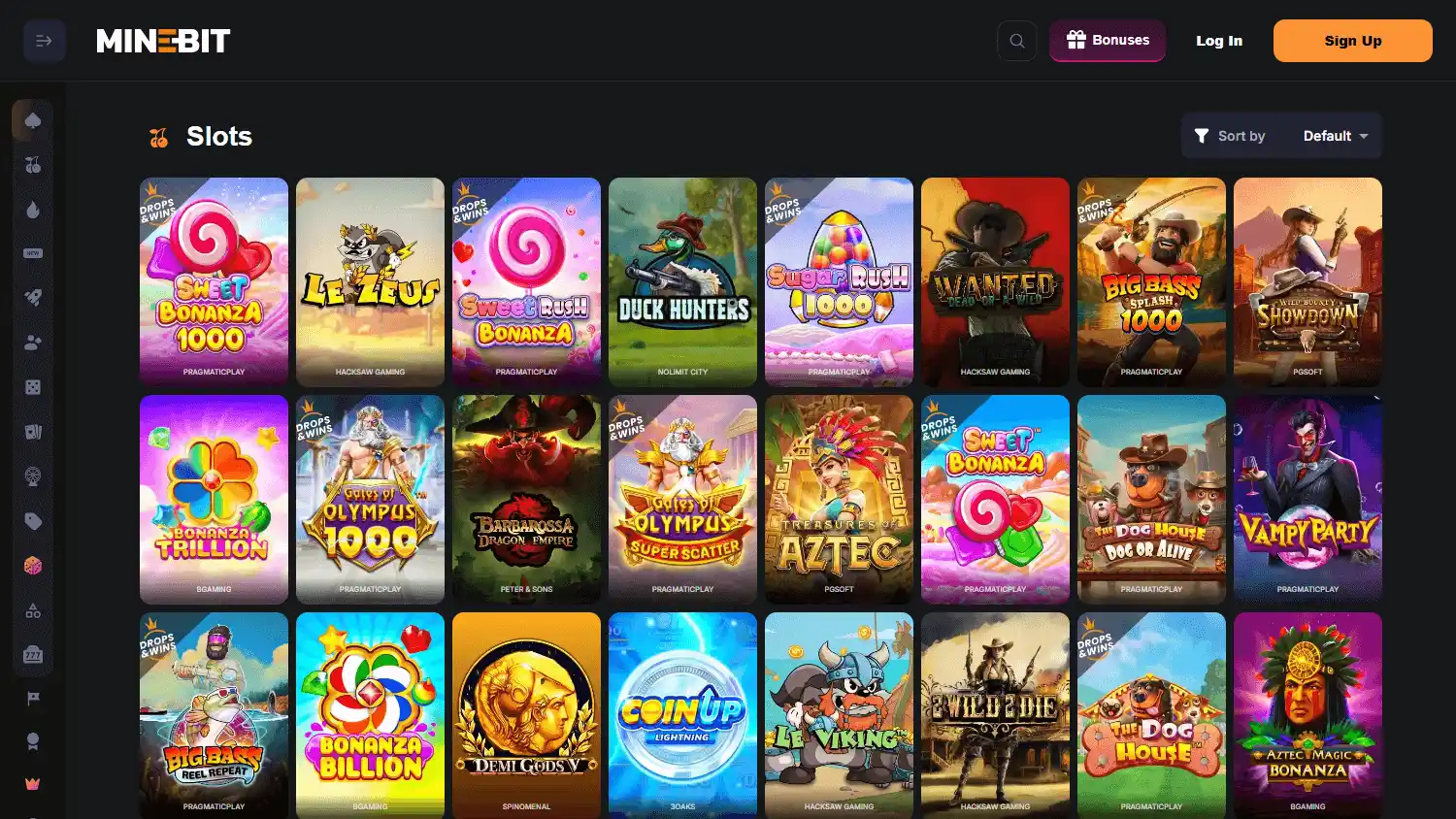 MineBit Casino screenshot 2