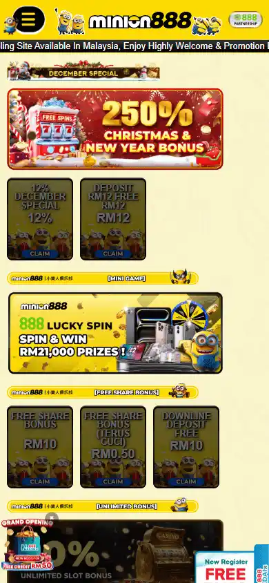 Minion888 Casino screenshot 4