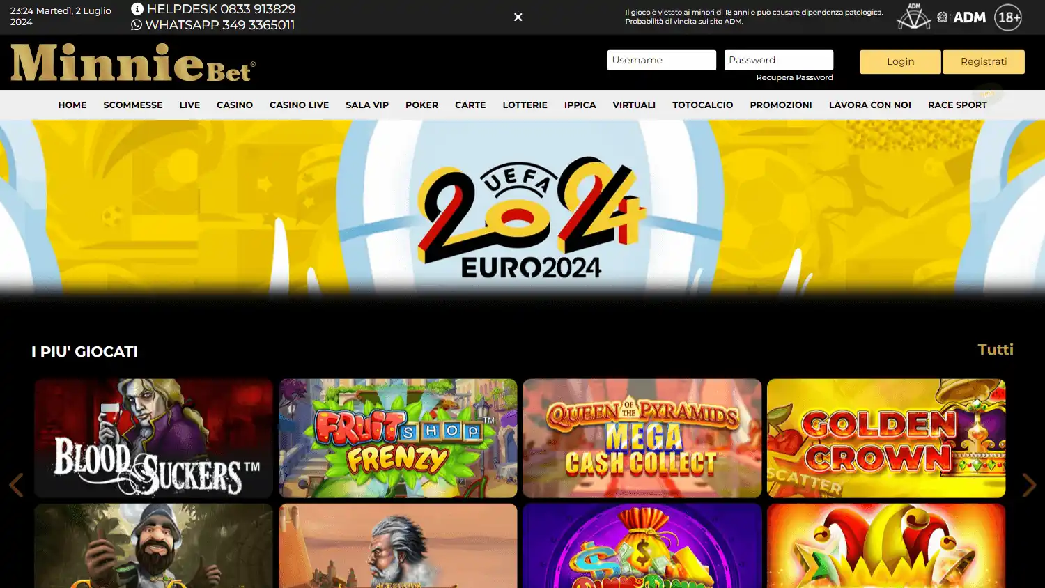 MinnieBet Casino screenshot 1