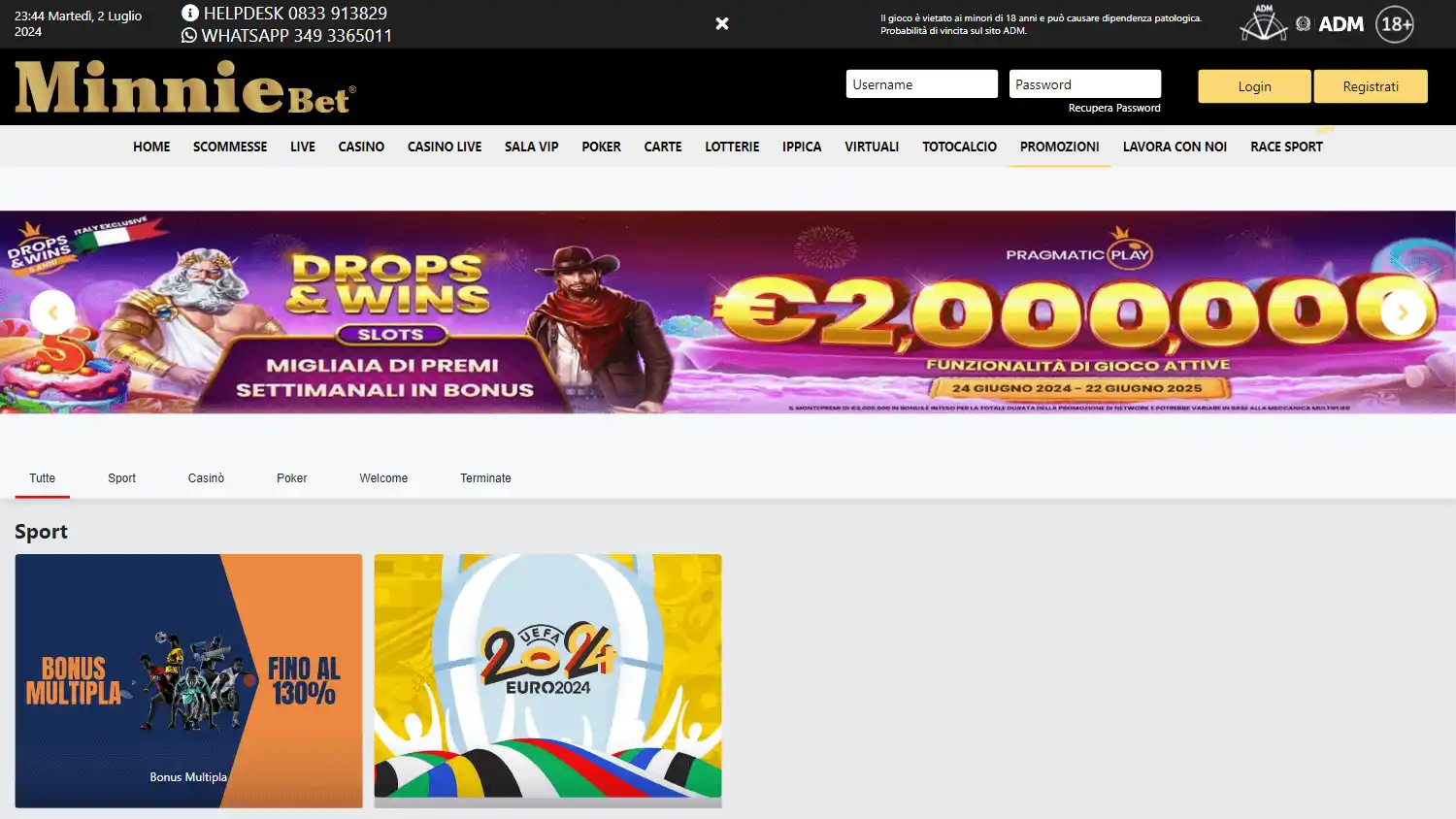 MinnieBet Casino screenshot 3