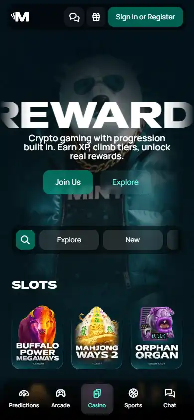 Mint.io Casino screenshot 2