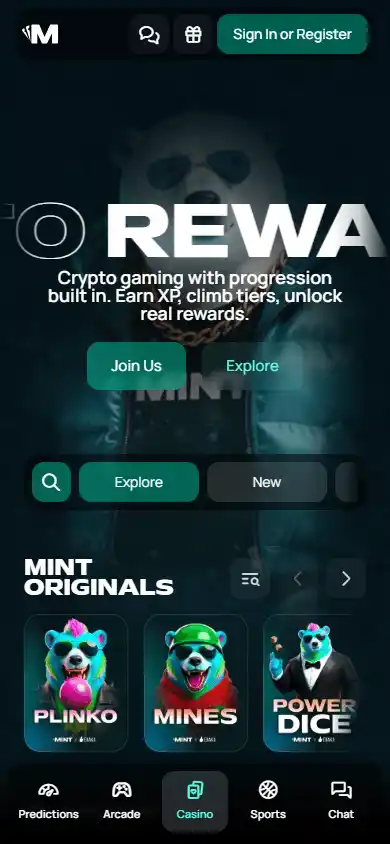 Mint.io Casino screenshot 3