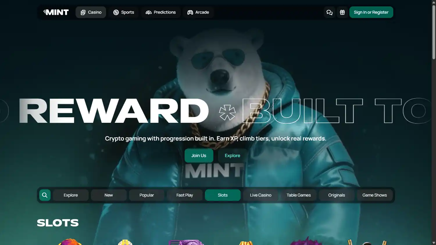 Mint.io Casino screenshot 4
