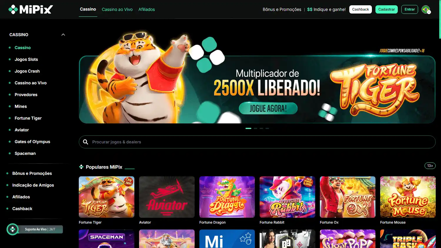 MiPix Casino screenshot 1