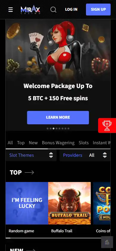 Mirax Casino screenshot 4