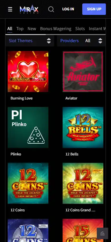 Mirax Casino screenshot 5