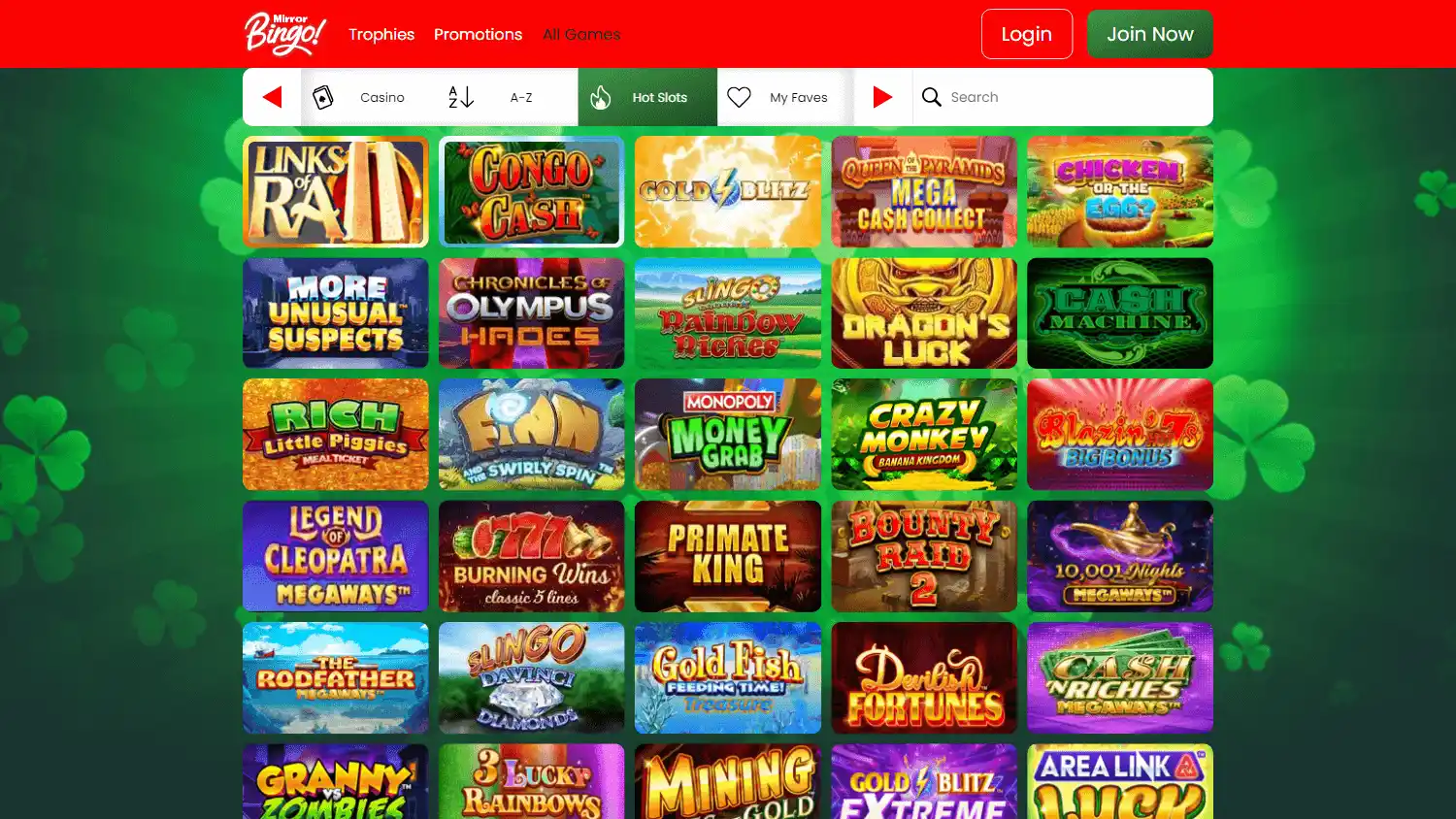 Mirror Bingo Casino IE screenshot 3
