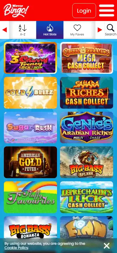 Mirror Bingo Casino IE screenshot 5