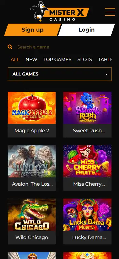 Mister X Casino screenshot 5