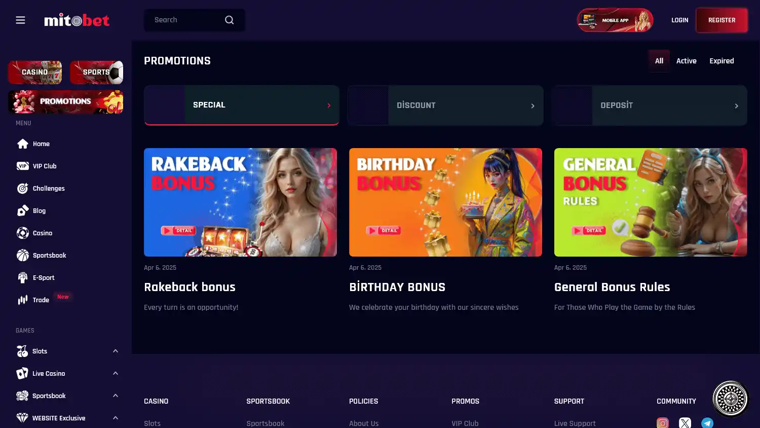 mitobet Casino screenshot 2