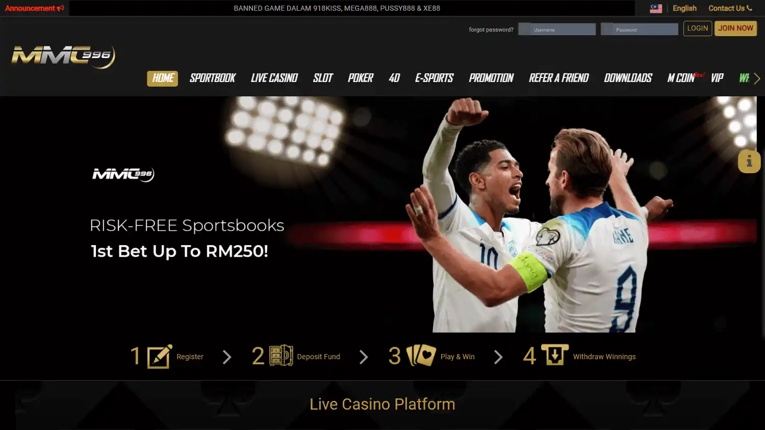 MMC996 Casino screenshot 1