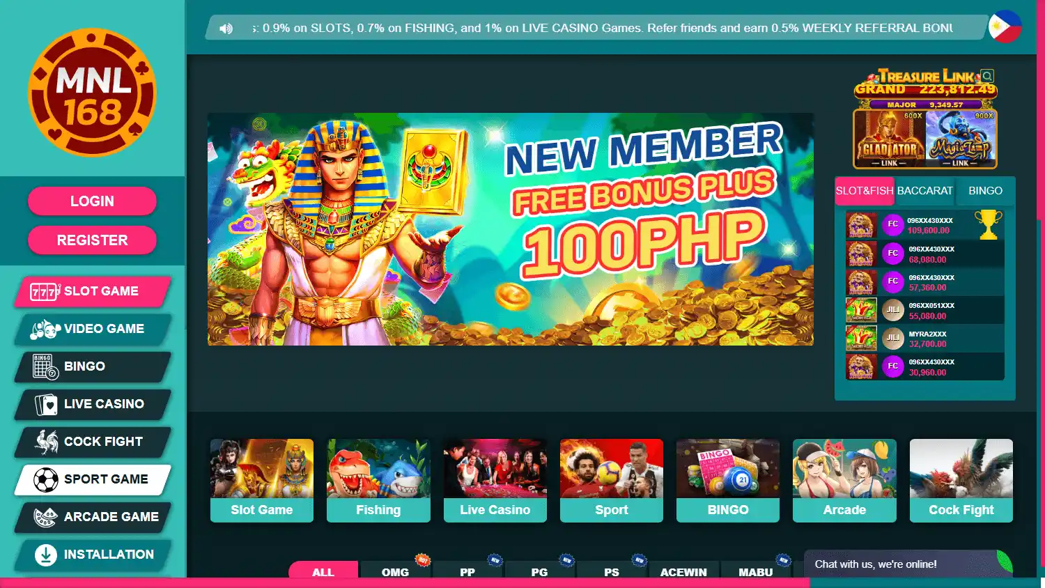 MNL 168 Casino screenshot 1