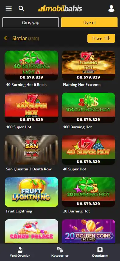 Mobil Bahis Casino screenshot 5