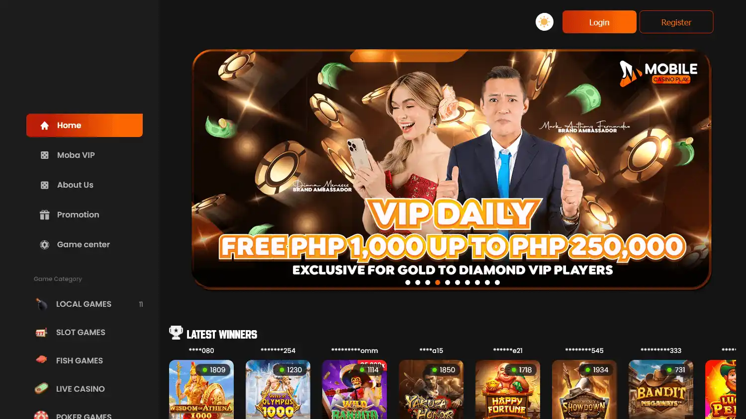 Mobile Play Casino screenshot 1