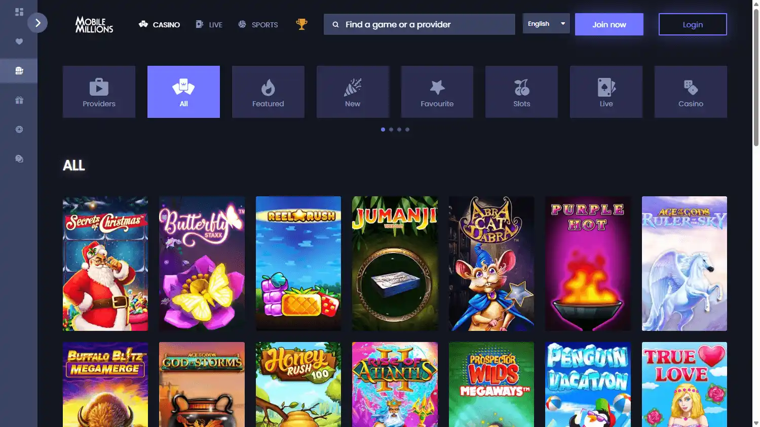 MobileMillions Casino screenshot 2