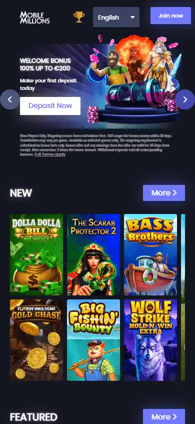 MobileMillions Casino screenshot 4