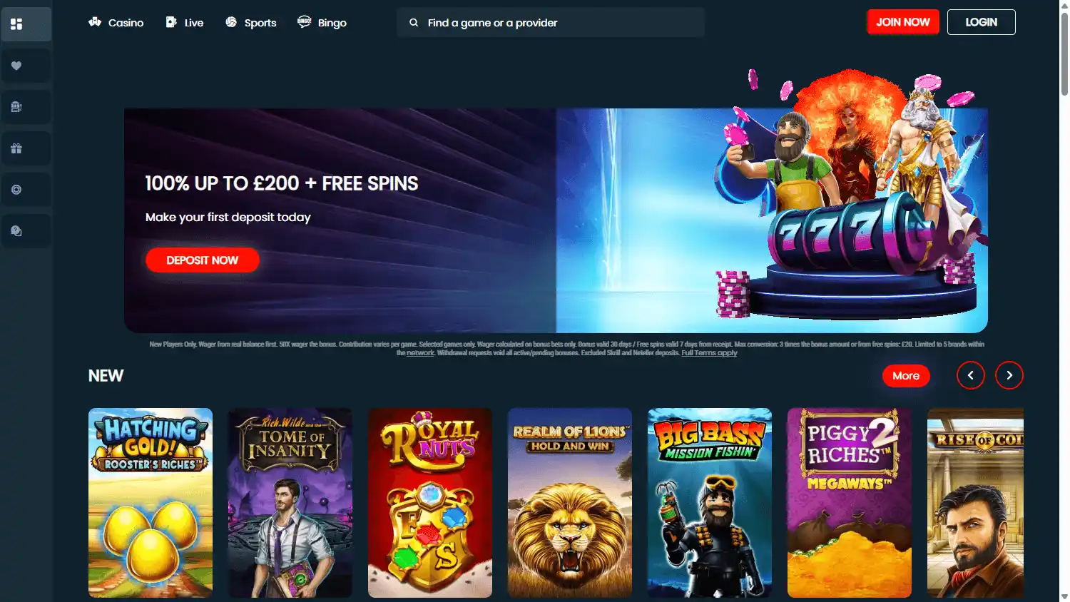 Mogobet Casino screenshot 1
