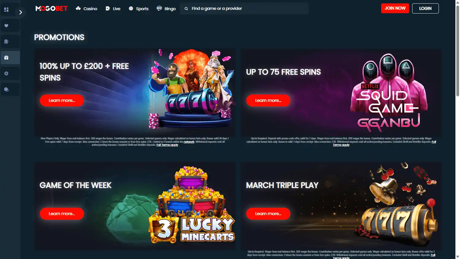 Mogobet Casino screenshot 3