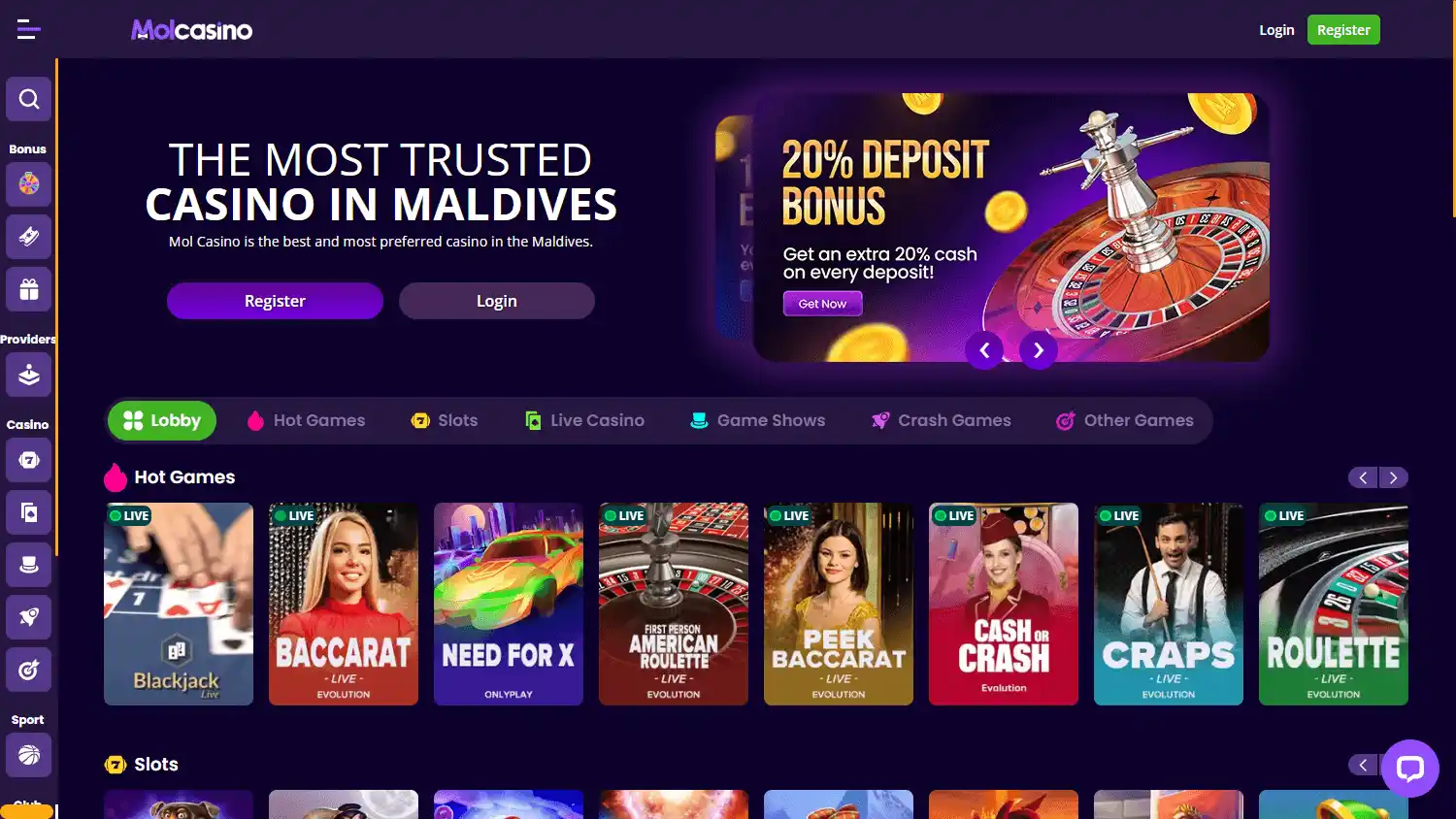 MolCasino screenshot 1