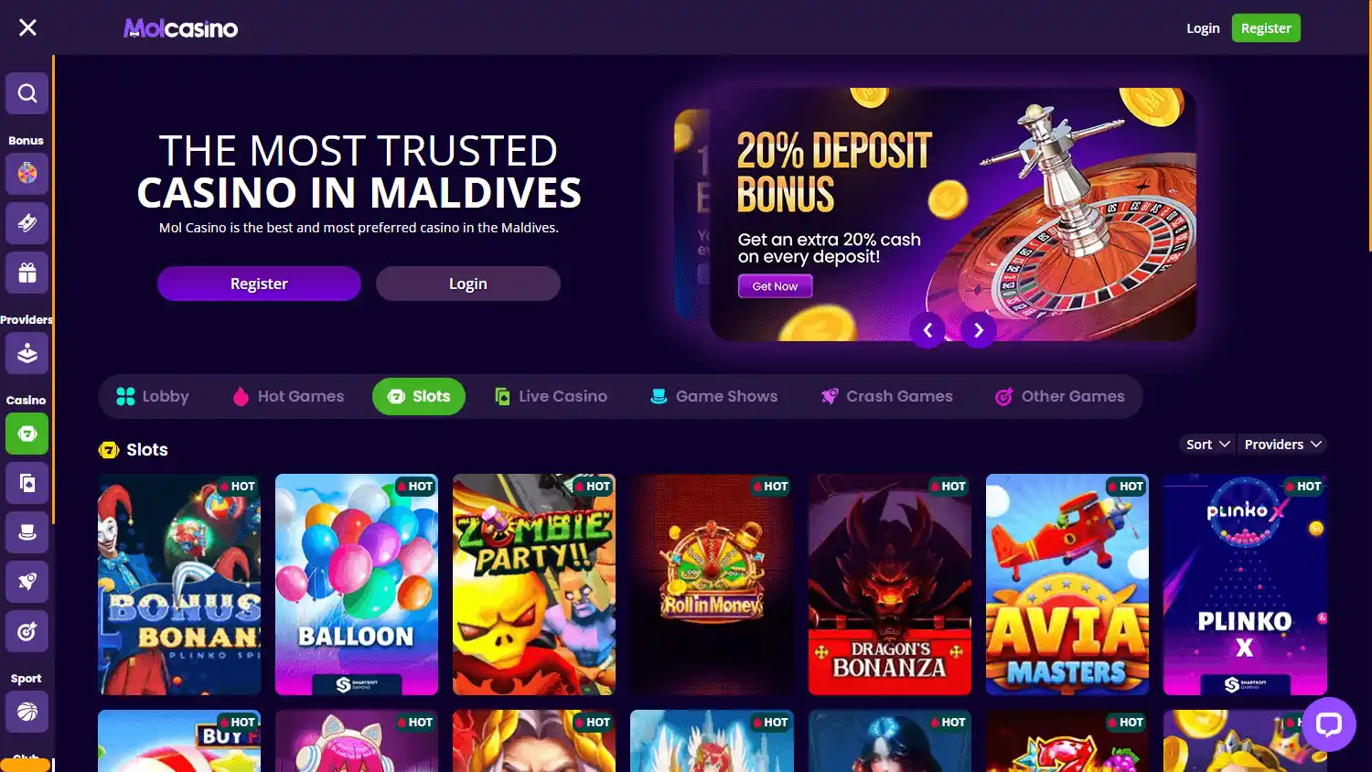 MolCasino screenshot 2