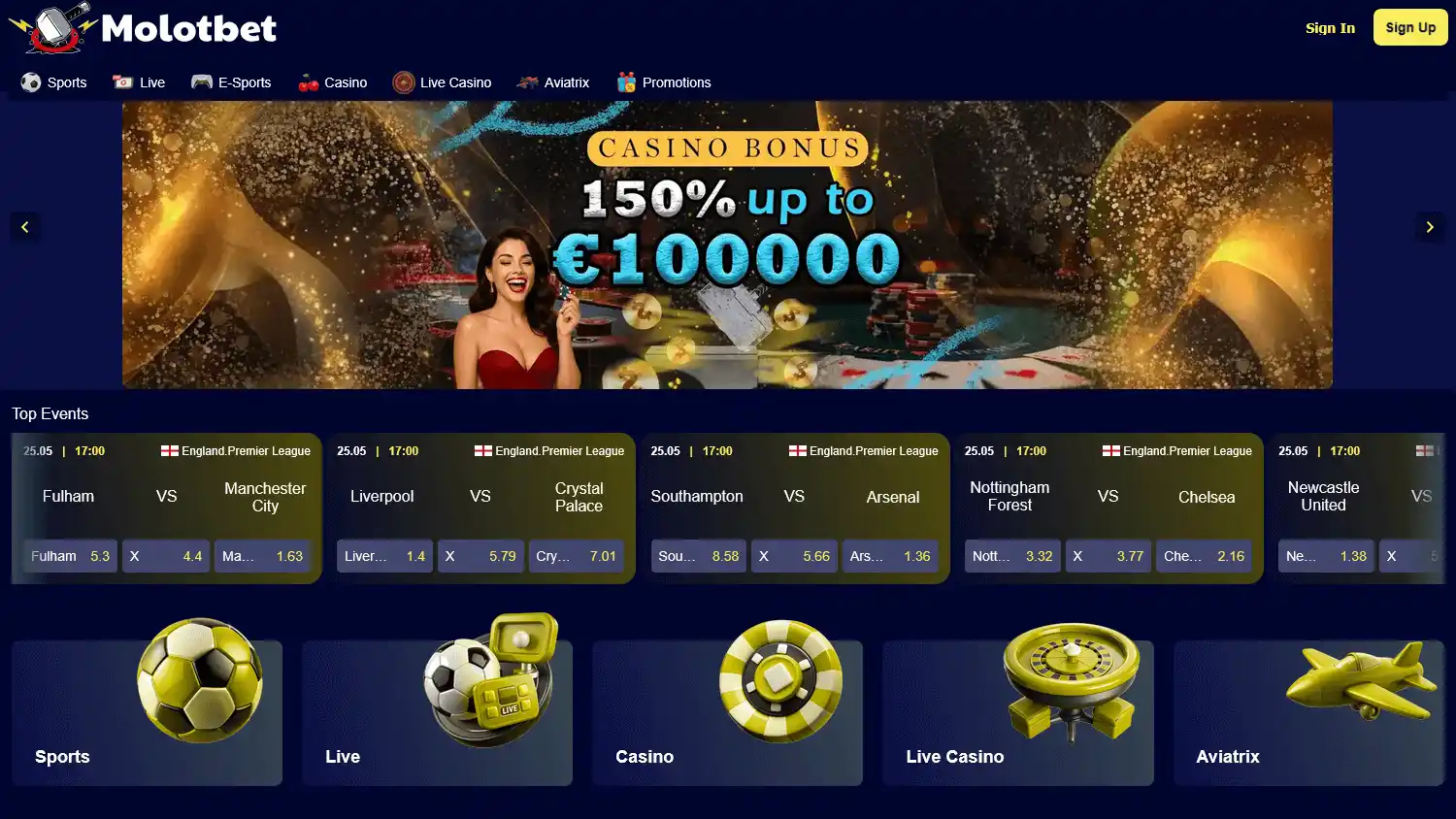 Molotbet Casino screenshot 1