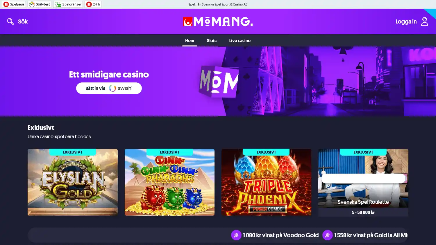 Momang Casino screenshot 1