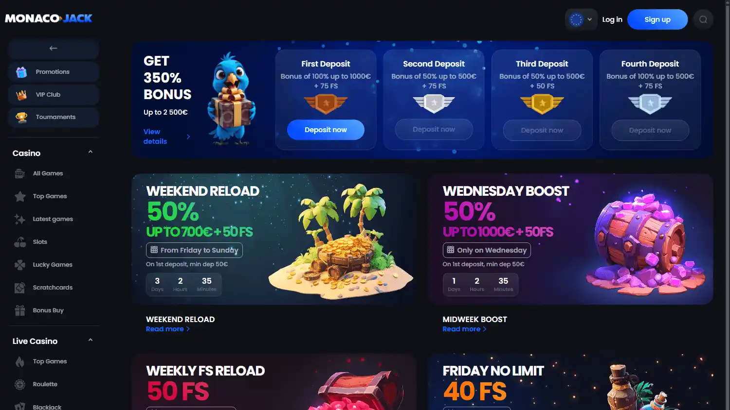 Monaco Jack Casino screenshot 2