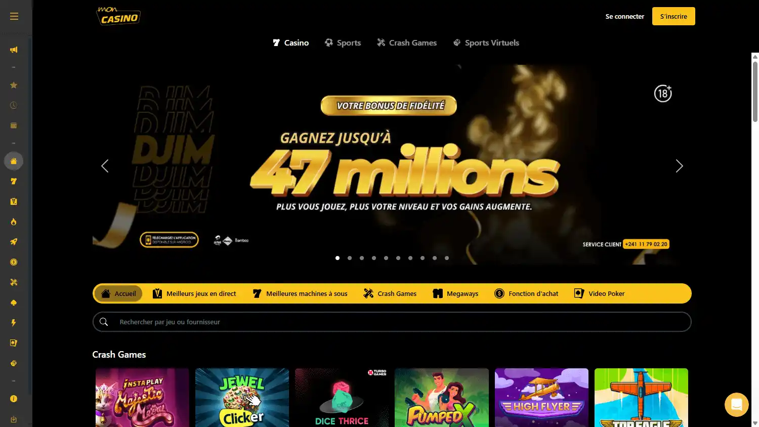 Moncasino screenshot 1