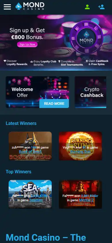 Mondcasino screenshot 4