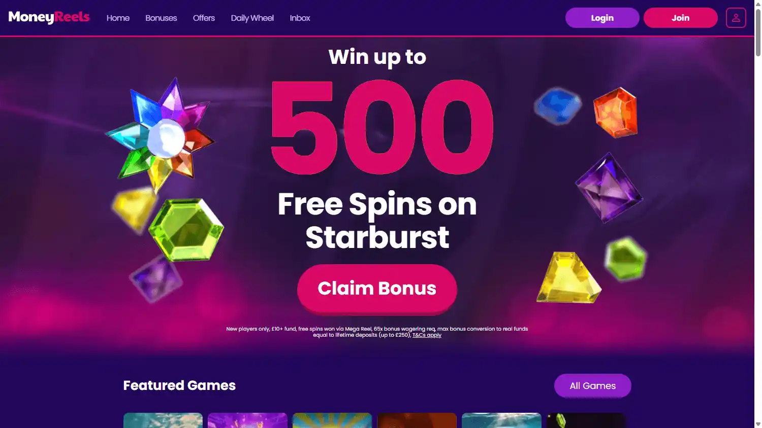 Money Reels Casino screenshot 1