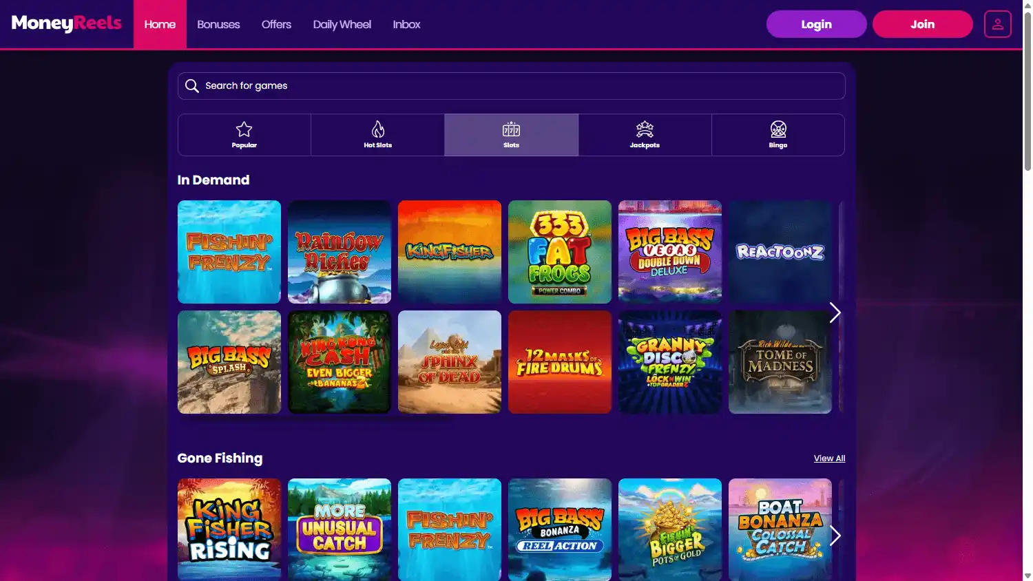 Money Reels Casino screenshot 2