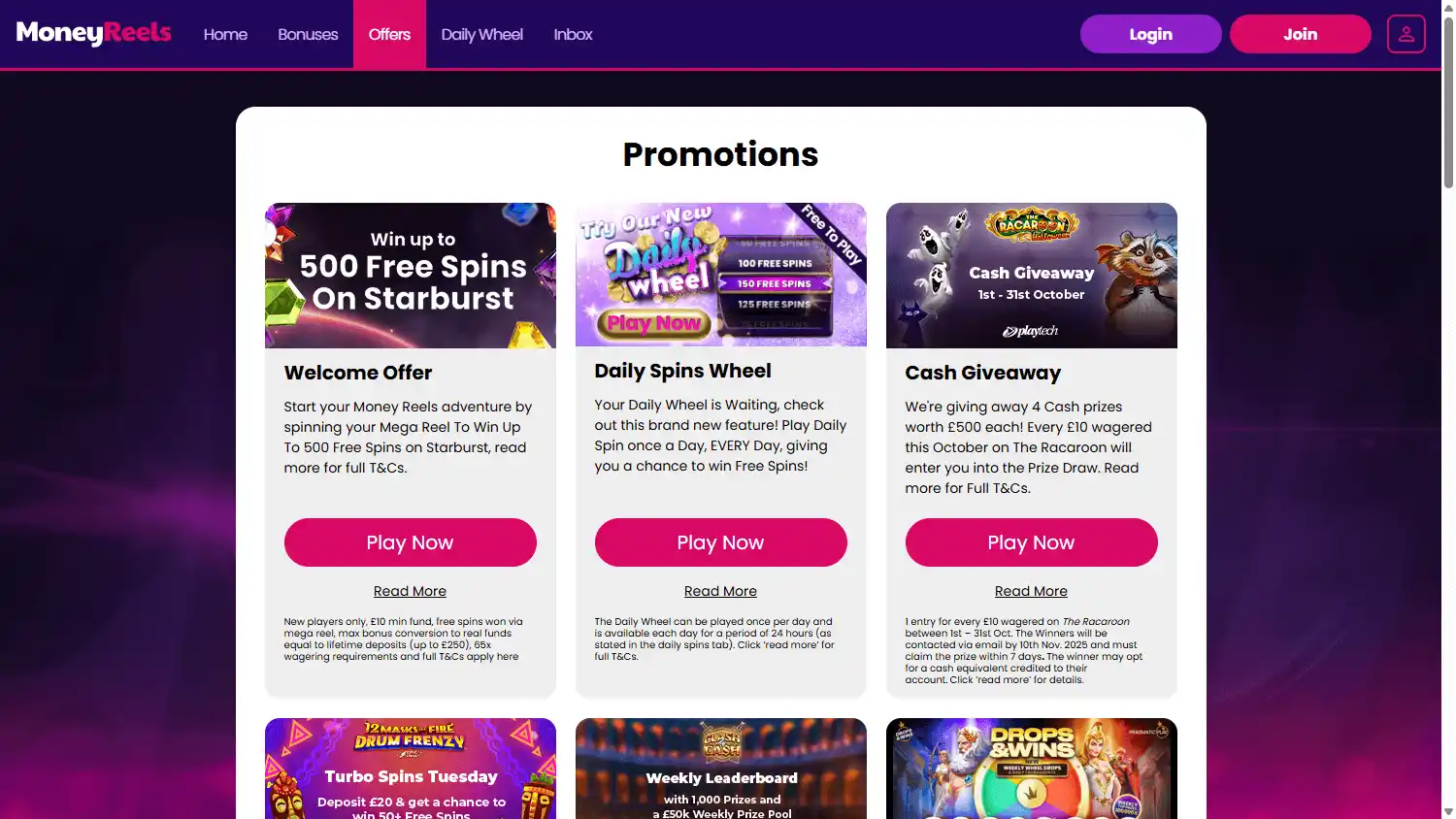 Money Reels Casino screenshot 3