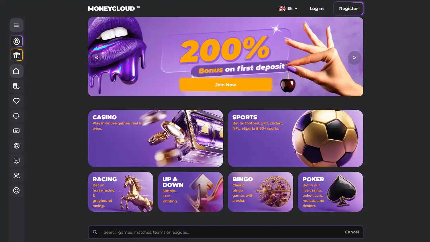 MoneyCloud Casino screenshot 1