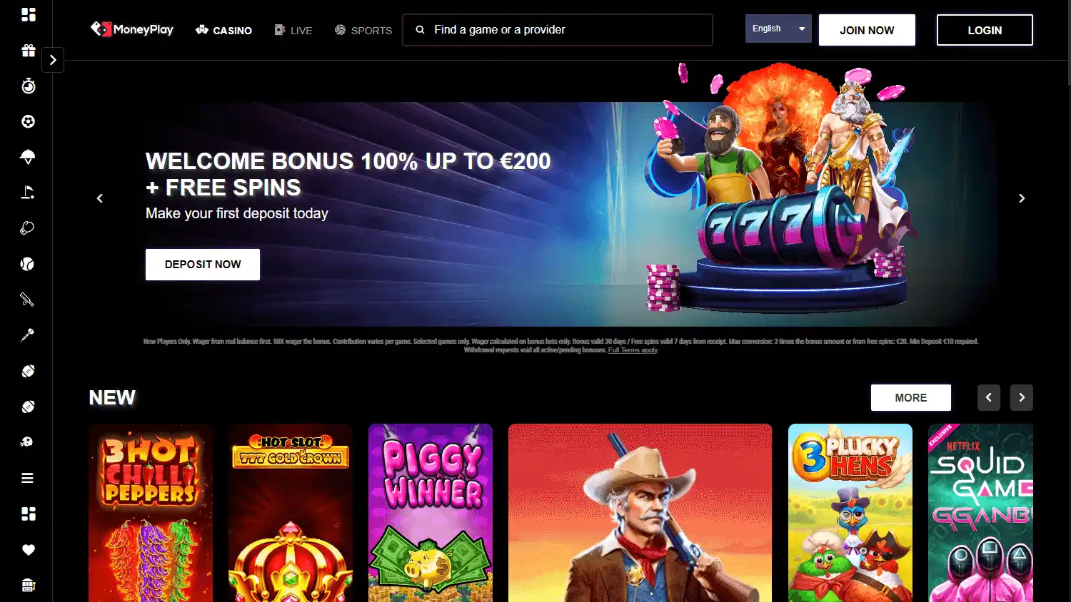MoneyPlay Casino screenshot 1