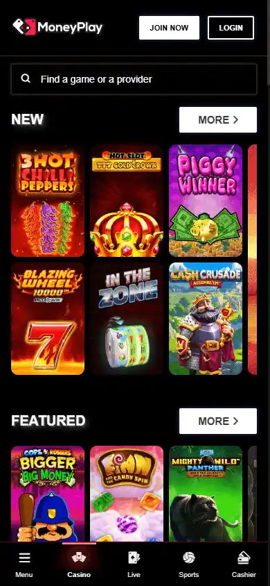 MoneyPlay Casino screenshot 4