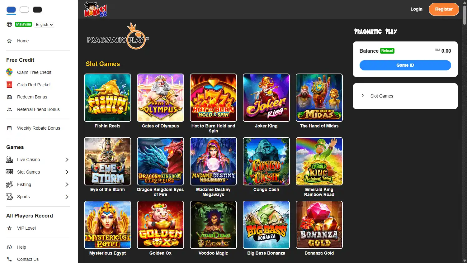 Monkey88 Casino screenshot 2