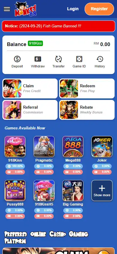 Monkey88 Casino screenshot 3